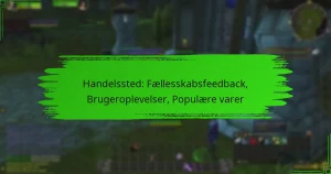 Handelssted: Fællesskabsfeedback, Brugeroplevelser, Populære varer