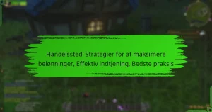 Handelssted: Strategier for at maksimere belønninger, Effektiv indtjening, Bedste praksis