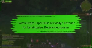 Twitch Drops: Opnåelse af ridedyr, Kriterier for berettigelse, Begivenhedsplaner
